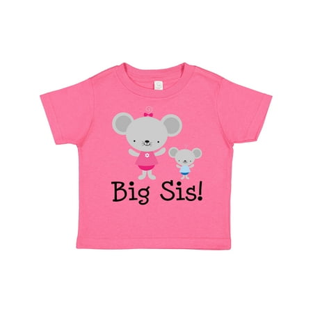

Inktastic Big Sis with Lil Bro Girls Sister Announcement Gift Toddler Toddler Girl T-Shirt