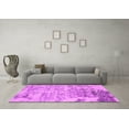 thumbnail image 3 of Ahgly Company Indoor Round Oriental Pink Industrial Area Rugs, 3' Round, 3 of 4