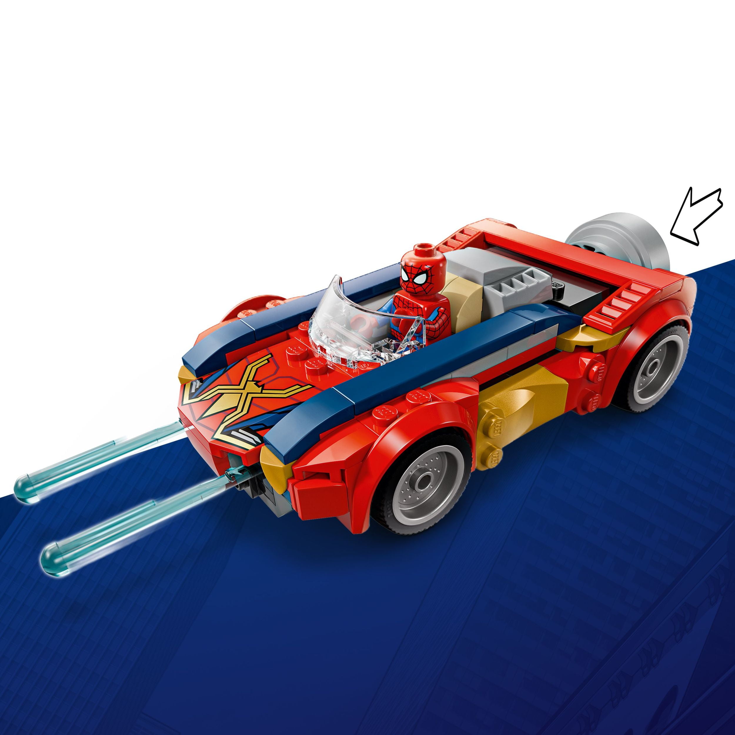 LEGO Marvel Spider-Man Car vs. Venomized Wolverine Building Toy for Boys & Girls - Super Hero & Villain Playset W/2 Marvel Minifigures - Gift Idea for Birthdays - Ages 7+ - 76336