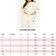 thumbnail image 5 of Hoodies Tracksuit Set Sweatshirt Sweatpants Womens 2 Piece Light coffee XL, 5 of 5