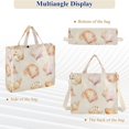 thumbnail image 6 of FORMRS Womens Corduroy Tote Bag Crossbody Shoulder Handbag with Pocket, Pink Seashell, 6 of 7