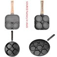 thumbnail image 1 of Sartén de piedra de 4 agujeros para tortillas, desayuno, huevos, hamburguesas, filetes, sartén, herramienta antiadherente, sartén para hacer bolas de masa de huevo, 1 of 5