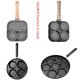 thumbnail image 2 of Sartén de piedra de 4 agujeros para tortillas, desayuno, huevos, hamburguesas, filetes, sartén, herramienta antiadherente, sartén para hacer bolas de masa de huevo, 2 of 6