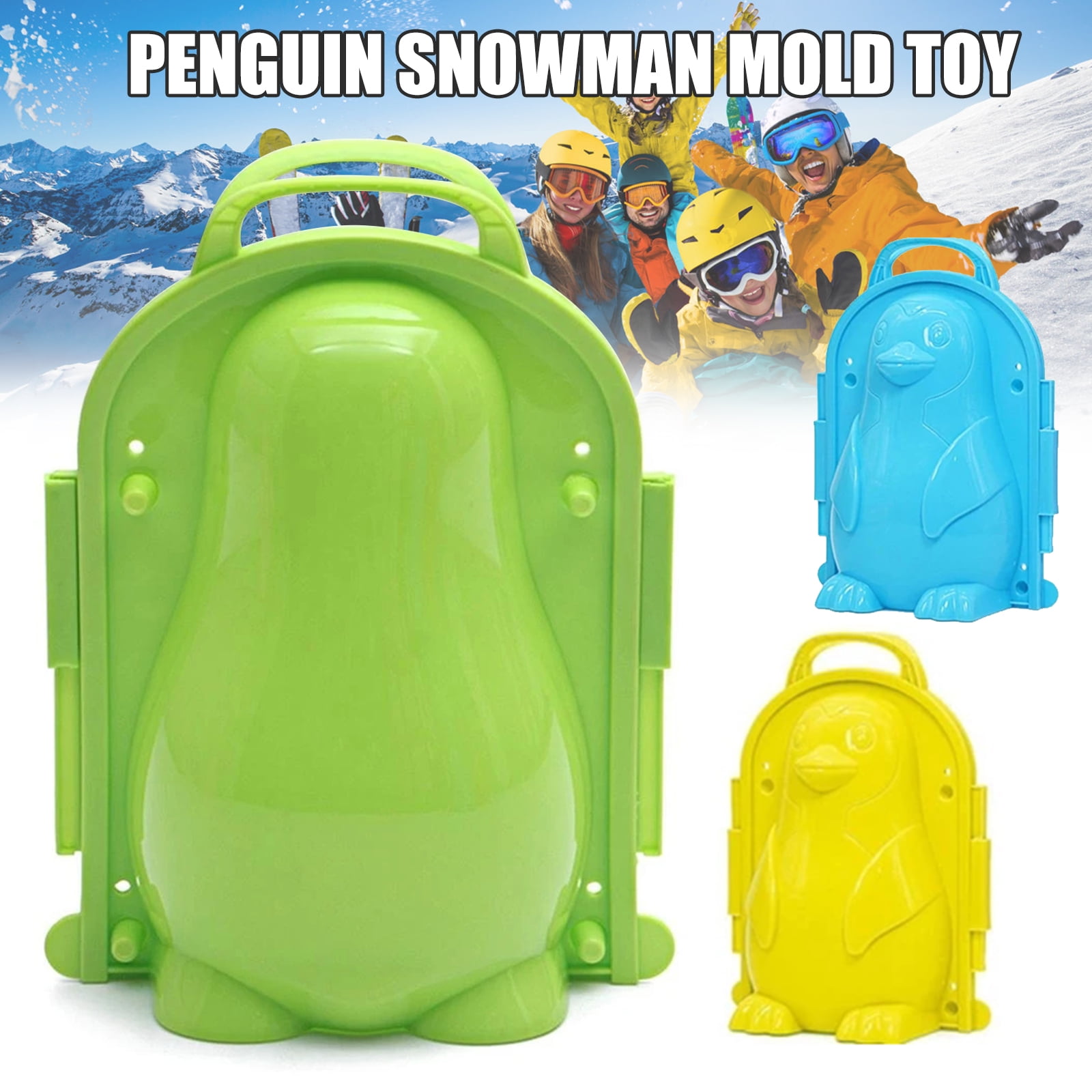 Details about   3D Penguin Snowball Maker Clip Kids Outdoor Winter Toy Sandbeach Playing Mold 