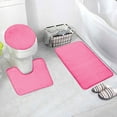thumbnail image 4 of Juego De 3 Alfombras De Baño Para Inodoro, Baño Y Bañera Alfombrilla Antideslizante Para Suelo Alfombrilla Antideslizante Juego De Alfombras Antideslizantes Alfombrilla De Lana Larga Para Suelo, 4 of 4