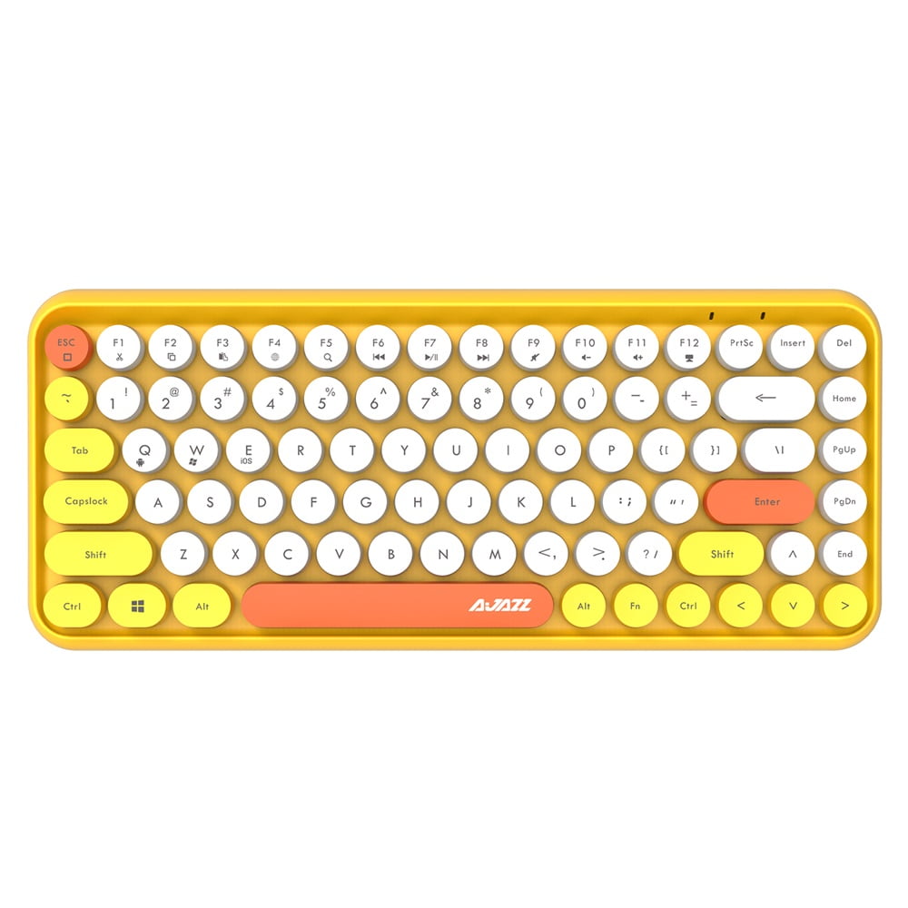 Ajazz 308i Keyboard Round Key Cap 10m Connection 84 Keys for Windows