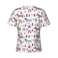 thumbnail image 6 of Vsdgher Cute Dog Print Men's Dry Fit Mesh Athletic Shirts Moisture Wicking Tennis T-Shirt Tops, 6 of 9