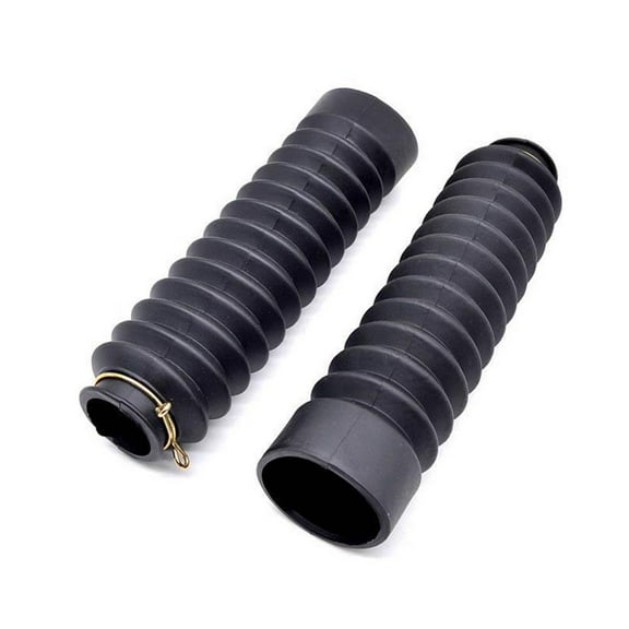 TONAIN 2x iversal Bla rcycle Front Rubber Fork Boots Sho Absorber Dust Cover
