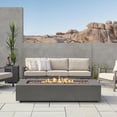 thumbnail image 5 of Real Flame Aegean 70" Rectangle Steel Propane or Natural Gas Fire Pit Table in Weathered Slate, 5 of 9