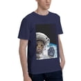 thumbnail image 2 of Bingfone Cat Astronaut Men'S Loose Fit Short-Sleeve Pocket T-Shirt, 2 of 7