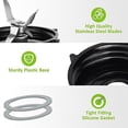 thumbnail image 4 of Oster Blender Replacement Parts Ice Blade and ABS Plastic Base with 2 Rubber O Ring Gaskets - Compatible Osterizer Blender Accessories - Durable Stainless Steel Blades for Smooth Blending, 4 of 6