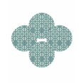 thumbnail image 7 of 15 Inch Round Placemats Set of 4, Teal Green Non Slip Heat Insulation PP Table Mats, Vintage Abstract Geometric Texture Washable Place Mats for Kitchen Dining Party Table Decor, 7 of 7
