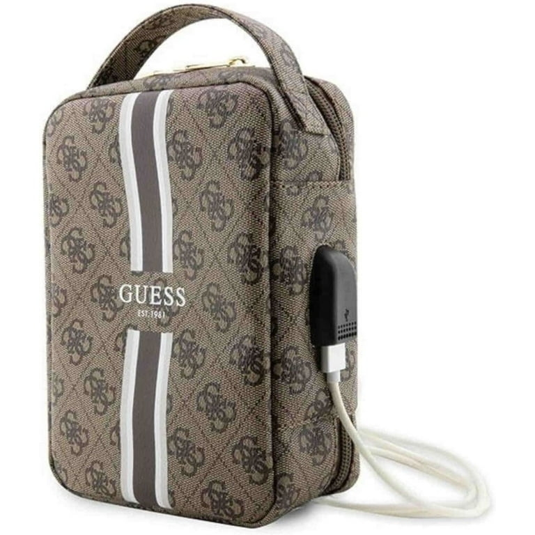 Guess 4G Printed Stripes Organizer Travel Bag Brown GUHBP4RPSW Walmart