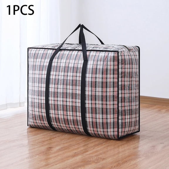Extra large hand-held folding travel bag thickening large capacity waterproof luggage storage bag, moving packing woven bag