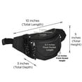 thumbnail image 7 of DALIX Small Fanny Pack Waist Pouch Bag S XS Size 24 to 31 in Black, 7 of 7