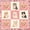 Pink Cream, variant on Homewish Blue Pet Cat Plaid Twin Quilt Set,Lovely Floral Twin Coverlet Set,2pcs