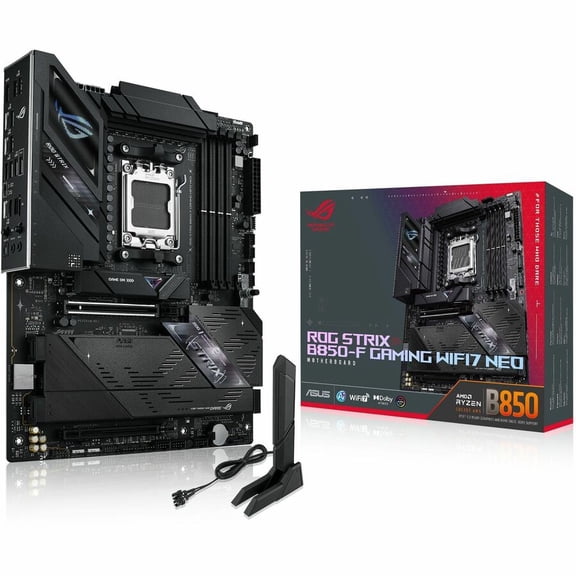 Asus ROG Strix B850-F GAMING WIFI7 NEO Gaming Desktop Motherboard, AMD B850 Chipset, Socket AM5, ATX