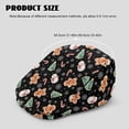 thumbnail image 4 of FUIALDOLG Wrinkle-Resistant Beret Hat, Christmas Element Patterns Polyester Vintage Retro Newsboy Hat for Outdoor Summer Walking, 4 of 4