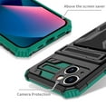 thumbnail image 6 of Cutyskin iPhone 11 Armor Case with Hidden Card Holder Detachable Wallet Cover, Built-in Kickstand, Camera Lens Protection, Tough Rugged Shockproof Phone Case for iPhone 11, Darkgreen, 6 of 9