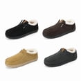thumbnail image 2 of Men's Comfort Winter Ankle Slip-On Moccasin Shoes, Warm Plush Lining, Non-Slip Sole, Easy One-Touch Wear, Perfect for Morning Commutes, Home Relaxation, and Cold Weather, 2 of 9