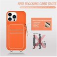 thumbnail image 5 of ANTHOUSE iPhone 13 Pro Max Crossbody Wallet Case, Zipper Leather Phone Case with RFID Blocking Card Holder Wrist Strap Purse Cover Gift for Women for iPhone 13 Pro Max (6.7 inch, 2021)- Black, 5 of 17