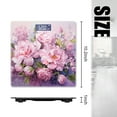 thumbnail image 2 of Bathroom Scale, Highly Accurate Digital Body Scale,Precisely Measures Weight up to 400 lbs-Bouquet Of Pink And Purple Flowers Including Roses, 2 of 4