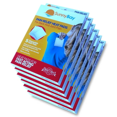 - Sunny Bay Self Adhesive Body Heat Patches: (Pack of 30) Air Activated Disposable Therapy Pads for Sore Upper Back, Neck & Shoulder Pain Relief & Menstrual Cramps