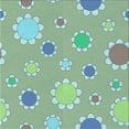 thumbnail image 1 of Ahgly Company Machine Washable Indoor Square Transitional Blue Green Area Rugs, 6' Square, 1 of 7