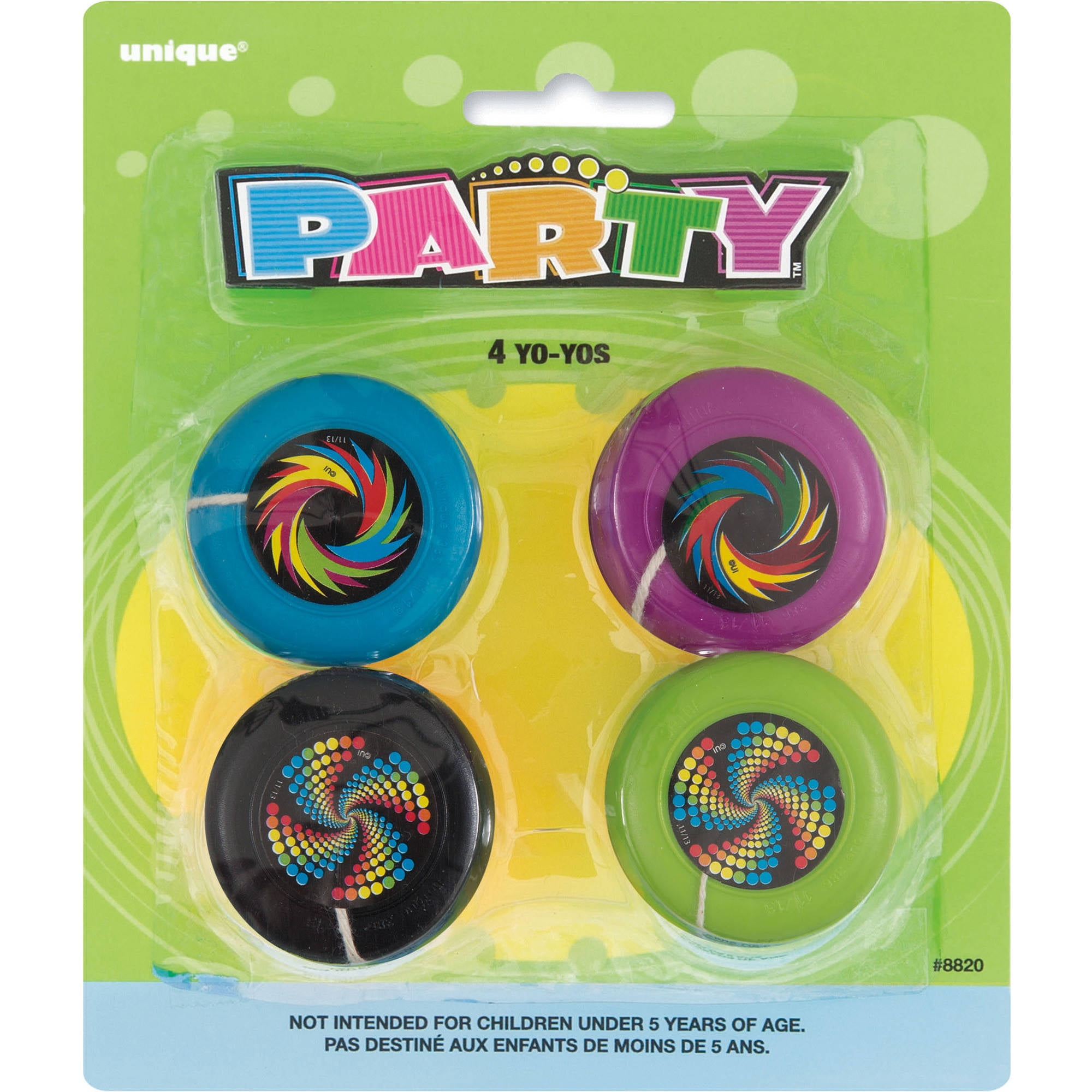 Plastic YoYo Party Favors, 4ct