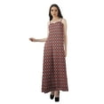 thumbnail image 2 of Moomaya All Over Printed A Line Sleeveless Womens Summer Party Dresses, 2 of 4