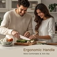 thumbnail image 4 of Astercook Knife Set, 7-Piece Kitchen Knives Set with Sharpener, High Carbon Stainless Steel Chef Knives with Anti-Rust Coating & 6 Blade Guards, Dishwasher Safe, 4 of 9