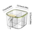 thumbnail image 3 of Kraoden Four Compartments Seasoning Jar Set with Transparent Design, Multifunctional Spice Organizer, Household Kitchen Seasoning Can with Divider and Handle, Space-Saving Storage Solution, 3 of 7
