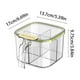 thumbnail image 3 of Fiudx Especiero de Cuatro Compartimentos, Diseño Transparente para Fácil Acceso, Divisor para Almacenamiento Separado, Contenedor Multifuncional para Especias, Organizador de Cocina, Ahorra Espacio,, 3 of 6