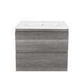 thumbnail image 6 of KGAR 24 inch Bathroom Vanity with Sink,Mordern Floating Bathroom Cabinet,Wall Mounted Vanity,Grey, 6 of 6