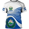 thumbnail image 6 of Custom El Salvador Flag Shirt for Men Women Personalized Salvadoran Pride Tshirt 3D El Salvador Clothes Salvadoreñas Shirts (ZipHoodie, 4XL), 6 of 9