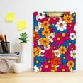 thumbnail image 2 of FORMRS Acrylic Clipboard with Low Profile Clip Standard A4 Letter Size, 12.5" x 9", Red Whimsical Floral, 2 of 8