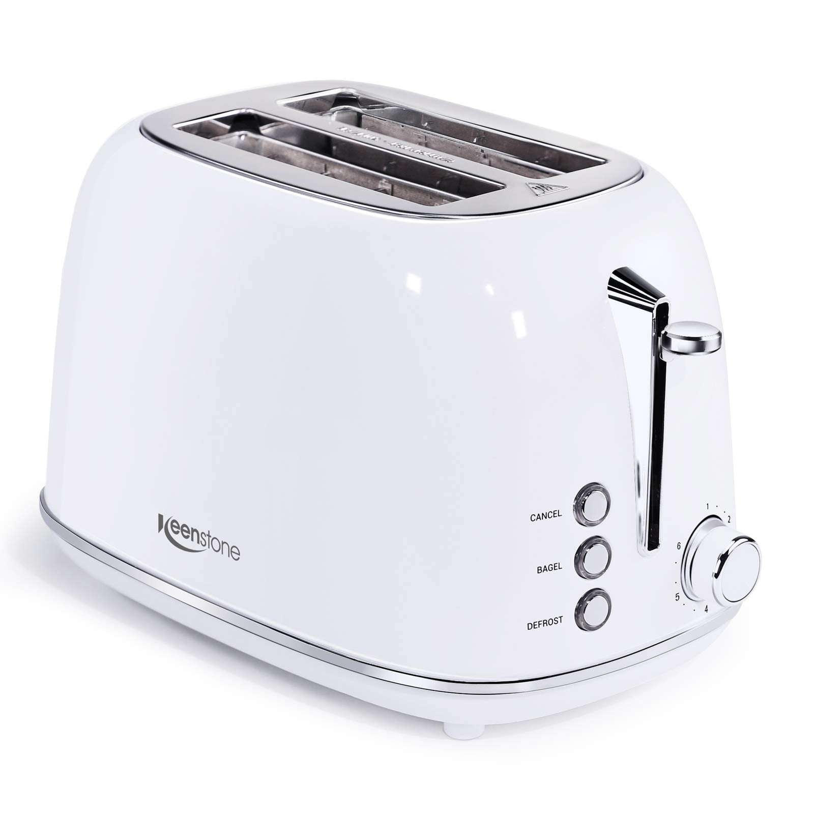 Keenstone Toaster, Retro 2 Slice Stainless Steel Toaster with Cancel,  Defrost Fuction for Bread, Bagel, Wide Slots Revolution Toasters, Kitchen  Appliances, Apartment Essentials Must Haves - Red 