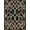 Black, Pattern 5, variant on ODIKA 3'x5' Washable Accent Rug Pet Friendly, Non-Shedding Mat Modern Composition Scattered Dots Triangles Contrasting Block for Bedside, Nursery Room