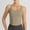 Khaki, variant on Dianli Round‑Neck Padded Sports Camisole Seamless Supportive Lined Tank Top Quick‑Dry Breathable Fabric Workout Lounge Layering Top For Yoga Gym And Daily Wear White M
