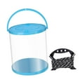 thumbnail image 1 of Almencla Collapsible Bucket Water Container Live Fish Holder Storage Fish Lure Bucket Blue 11L 25x28cm, 1 of 8