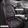 thumbnail image 2 of Fit for ACURA TL 2009 Seat Cover, Black and Red Trim Car Seat Covers, Leather Full Set of 5 Seats With Lumbar Support Beautify Interior, Upgrade the Car's Interior, 2 of 9