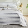 thumbnail image 1 of Gogreen Luxury Printed Quilt Set Twin Size, Lightweight Comforter Set, Oversized Bedspread Coverlet Quilted Bedding Set, with 2 Matching Pillowcases, for All Season, 1 of 9