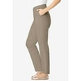 thumbnail image 3 of Woman Within Plus Size Tall Adjustable Waist Straight-Leg Chino, 3 of 5