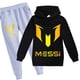 thumbnail image 4 of Ropa para niñas de la superestrella del fútbol argentino, conjunto de sudaderas con capucha y pantalones a la moda para niños, ropa para niños, chándal deportivo para primavera y otoño, 4 of 5