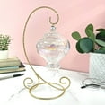 thumbnail image 4 of Bard's Twisted Gold-toned Ornament Stand, Medium, 9.5" H x 5.5" W x 5.5" D, Pack of 3, 4 of 5