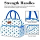 thumbnail image 4 of Bolsa para el almuerzo Coobiiya para mujer y hombre, reutilizable, aislante, color azul, 4 of 8