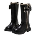 thumbnail image 4 of UngA Boots for Girls Zipper Winter Riding Boots Tall Knee High Boots for Girls (Little Kid/Big Kid),Size 13, 4 of 5