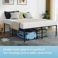 thumbnail image 4 of YRLLENSDAN Bed Frame Queen Size, Queen Bed Frame Platform Bed Frame 18 Inch High Metal Bed Frame Queen Size Black Bed Frame Heavy Duty Steel Platform Under-bed Storage, 4 of 7
