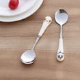 thumbnail image 3 of Cute Cartoon Children Spoon Stainless Steel Creative Baby Utensil Coffee Tea Dessert Tableware Kids Learning Dinnerware MBG0389, 3 of 4