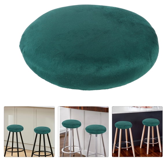 PTOOTP Round Cushion Pad for Stool Dark Green Replacement Seat for Home Bar and Kitchen Use